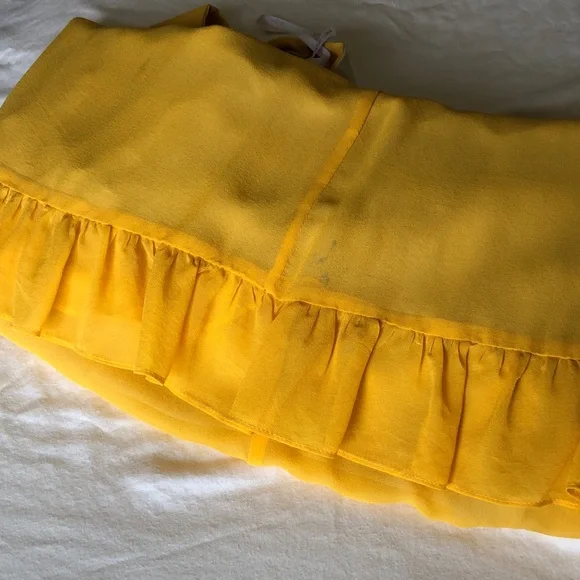 Betsey Johnson bright yellow halter dress. - Picture 12 of 12